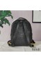 Fendi Mini Backpack In FF Motif Nappa Leather Black
