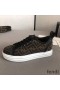 Fendi Rise Sneakers Women FF Motif Fabric Coffee