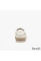 Fendi Match Compact Sneakers Unisex Fendace Suede White