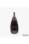 Fendi Small Fendigraphy Hobo Bag In Crocodile Leather Black