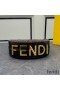 Fendi Small Fendigraphy Hobo Bag In FF Motif Fabric with Sequins Brown
