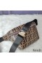 Fendi Belt Bag In FF Motif Nappa Leather Brown