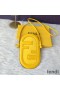 Fendi O'Lock Phone Pouch In Calf Leather Yellow