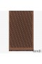 Fendi FF Scarf In Silk and Wool Brown