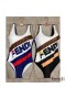 Fendi Swimsuit Women Fila Logo Motif Lycra White/Black