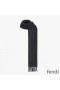 Fendi FF Scarf In Wool Black