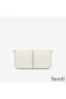 Fendi Fendigraphy Wallet with Chain In Calf Leather White