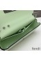 Fendi First Sight Pouch In Calf Leather Green