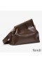 Fendi Medium First Bag In Nappa Leather Coffee