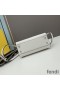 Fendi Mini Peekaboo Iconic Bag In Stitching Calf Leather White