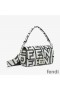 Fendi Baguette Bag In Fendi Roma Capsule Leather Black/White