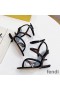 Fendi First Sandals Women Nappa Leather Black