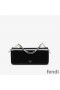Fendi First Sight Pouch In Calf Leather Black