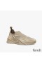 Fendi Flow Sneakers Unisex Mesh Beige