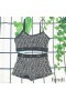 Fendi Underwear Set Women FF Fish-Eye Motif Lycra Black